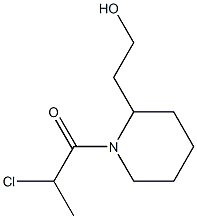 2-[1-(2-chloropropanoyl)piperidin-2-yl]ethanol Structure