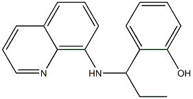2-[1-(quinolin-8-ylamino)propyl]phenol