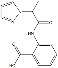 2-[2-(1H-pyrazol-1-yl)propanamido]benzoic acid