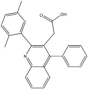 2-[2-(2,5-dimethylphenyl)-4-phenylquinolin-3-yl]acetic acid
