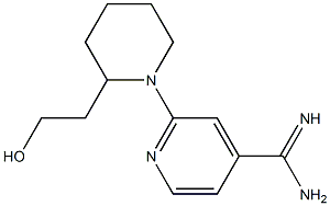 2-[2-(2-hydroxyethyl)piperidin-1-yl]pyridine-4-carboximidamide Structure