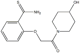 2-[2-(4-hydroxypiperidin-1-yl)-2-oxoethoxy]benzenecarbothioamide|