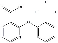 2-[2-(trifluoromethyl)phenoxy]nicotinic acid Structure