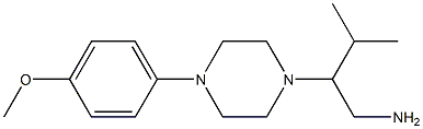 2-[4-(4-methoxyphenyl)piperazin-1-yl]-3-methylbutan-1-amine Struktur