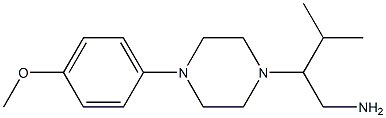 2-[4-(4-methoxyphenyl)piperazin-1-yl]-3-methylbutan-1-amine Structure