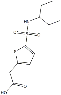 2-[5-(pentan-3-ylsulfamoyl)thiophen-2-yl]acetic acid