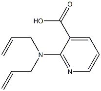 2-[bis(prop-2-en-1-yl)amino]pyridine-3-carboxylic acid Structure