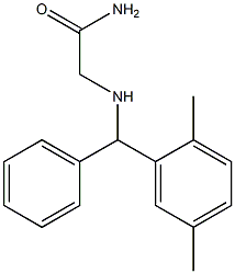2-{[(2,5-dimethylphenyl)(phenyl)methyl]amino}acetamide Structure