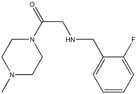 2-{[(2-fluorophenyl)methyl]amino}-1-(4-methylpiperazin-1-yl)ethan-1-one