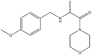 2-{[(4-methoxyphenyl)methyl]amino}-1-(morpholin-4-yl)propan-1-one Structure