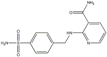 2-{[(4-sulfamoylphenyl)methyl]amino}pyridine-3-carboxamide