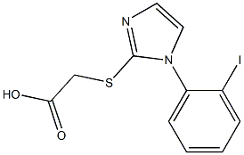 2-{[1-(2-iodophenyl)-1H-imidazol-2-yl]sulfanyl}acetic acid Structure