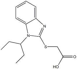 2-{[1-(pentan-3-yl)-1H-1,3-benzodiazol-2-yl]sulfanyl}acetic acid