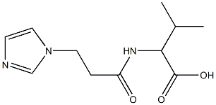 2-{[3-(1H-imidazol-1-yl)propanoyl]amino}-3-methylbutanoic acid Structure