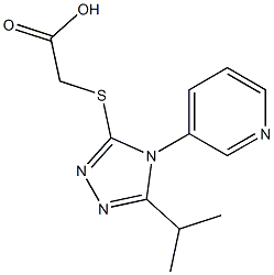  2-{[5-(propan-2-yl)-4-(pyridin-3-yl)-4H-1,2,4-triazol-3-yl]sulfanyl}acetic acid