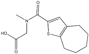 2-{4H,5H,6H,7H,8H-cyclohepta[b]thiophen-2-yl-N-methylformamido}acetic acid