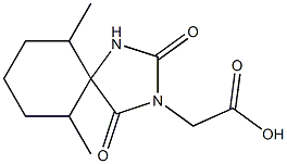 2-{6,10-dimethyl-2,4-dioxo-1,3-diazaspiro[4.5]decan-3-yl}acetic acid Structure