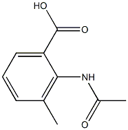 2-acetamido-3-methylbenzoic acid Struktur