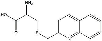 2-amino-3-[(quinolin-2-ylmethyl)sulfanyl]propanoic acid Structure