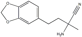 2-amino-4-(1,3-benzodioxol-5-yl)-2-methylbutanenitrile Structure