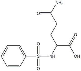 2-benzenesulfonamido-4-carbamoylbutanoic acid