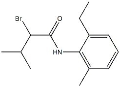 2-bromo-N-(2-ethyl-6-methylphenyl)-3-methylbutanamide Structure