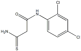 2-carbamothioyl-N-(2,4-dichlorophenyl)acetamide 化学構造式