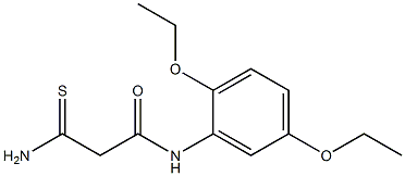 2-carbamothioyl-N-(2,5-diethoxyphenyl)acetamide 化学構造式