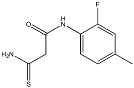 2-carbamothioyl-N-(2-fluoro-4-methylphenyl)acetamide Struktur