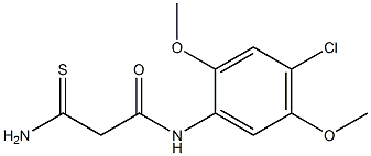 2-carbamothioyl-N-(4-chloro-2,5-dimethoxyphenyl)acetamide Structure