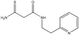 2-carbamothioyl-N-[2-(pyridin-2-yl)ethyl]acetamide Struktur