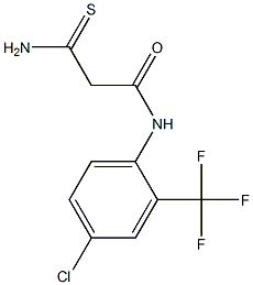 2-carbamothioyl-N-[4-chloro-2-(trifluoromethyl)phenyl]acetamide Struktur