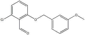 2-chloro-6-[(3-methoxyphenyl)methoxy]benzaldehyde Structure