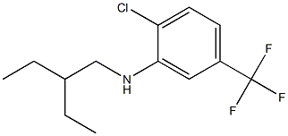 2-chloro-N-(2-ethylbutyl)-5-(trifluoromethyl)aniline 结构式