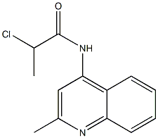 2-chloro-N-(2-methylquinolin-4-yl)propanamide Structure