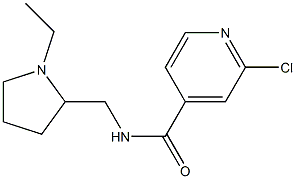 2-chloro-N-[(1-ethylpyrrolidin-2-yl)methyl]pyridine-4-carboxamide 结构式