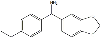 2H-1,3-benzodioxol-5-yl(4-ethylphenyl)methanamine Struktur