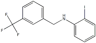 2-iodo-N-{[3-(trifluoromethyl)phenyl]methyl}aniline 结构式