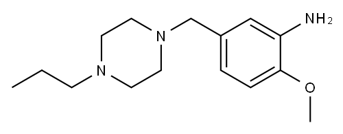 2-methoxy-5-[(4-propylpiperazin-1-yl)methyl]aniline
