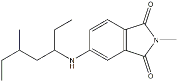 2-methyl-5-[(5-methylheptan-3-yl)amino]-2,3-dihydro-1H-isoindole-1,3-dione Struktur