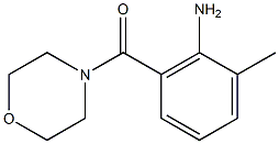 2-methyl-6-(morpholin-4-ylcarbonyl)aniline Structure