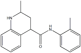 2-methyl-N-(2-methylphenyl)-1,2,3,4-tetrahydroquinoline-4-carboxamide Struktur