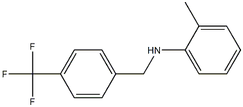 2-methyl-N-{[4-(trifluoromethyl)phenyl]methyl}aniline Structure