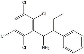 2-phenyl-1-(2,3,5,6-tetrachlorophenyl)butan-1-amine Structure