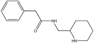 2-phenyl-N-(piperidin-2-ylmethyl)acetamide Structure