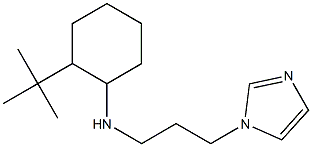 2-tert-butyl-N-[3-(1H-imidazol-1-yl)propyl]cyclohexan-1-amine Structure