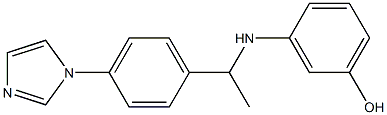 3-({1-[4-(1H-imidazol-1-yl)phenyl]ethyl}amino)phenol Structure