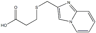 3-({imidazo[1,2-a]pyridin-2-ylmethyl}sulfanyl)propanoic acid Struktur