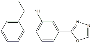 3-(1,3,4-oxadiazol-2-yl)-N-(1-phenylethyl)aniline