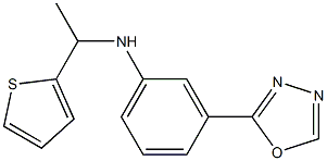 3-(1,3,4-oxadiazol-2-yl)-N-[1-(thiophen-2-yl)ethyl]aniline